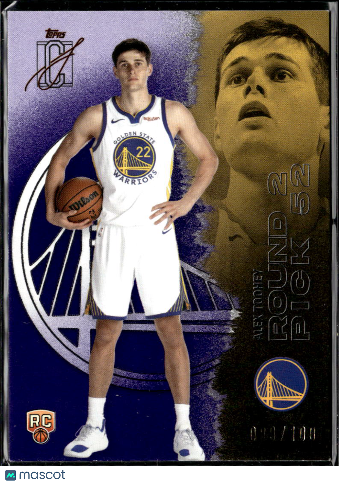 Alex Toohey 2026 Topps Signature Purple 89/100 Golden State Warriors