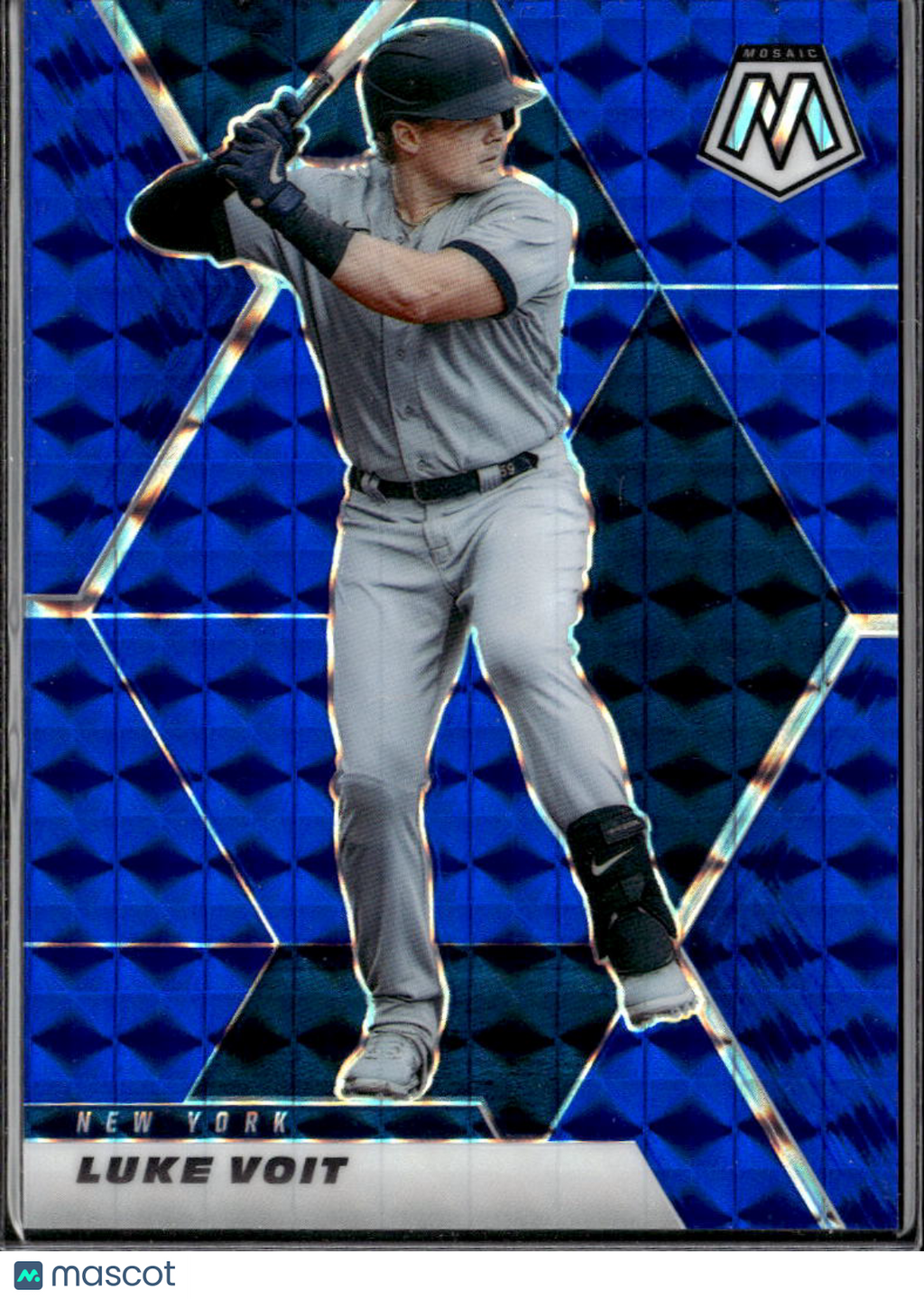 Luke Voit 2021 Mosaic Blue Prizm 34/99 New York Yankees