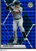 Luke Voit 2021 Mosaic Blue Prizm 34/99 New York Yankees