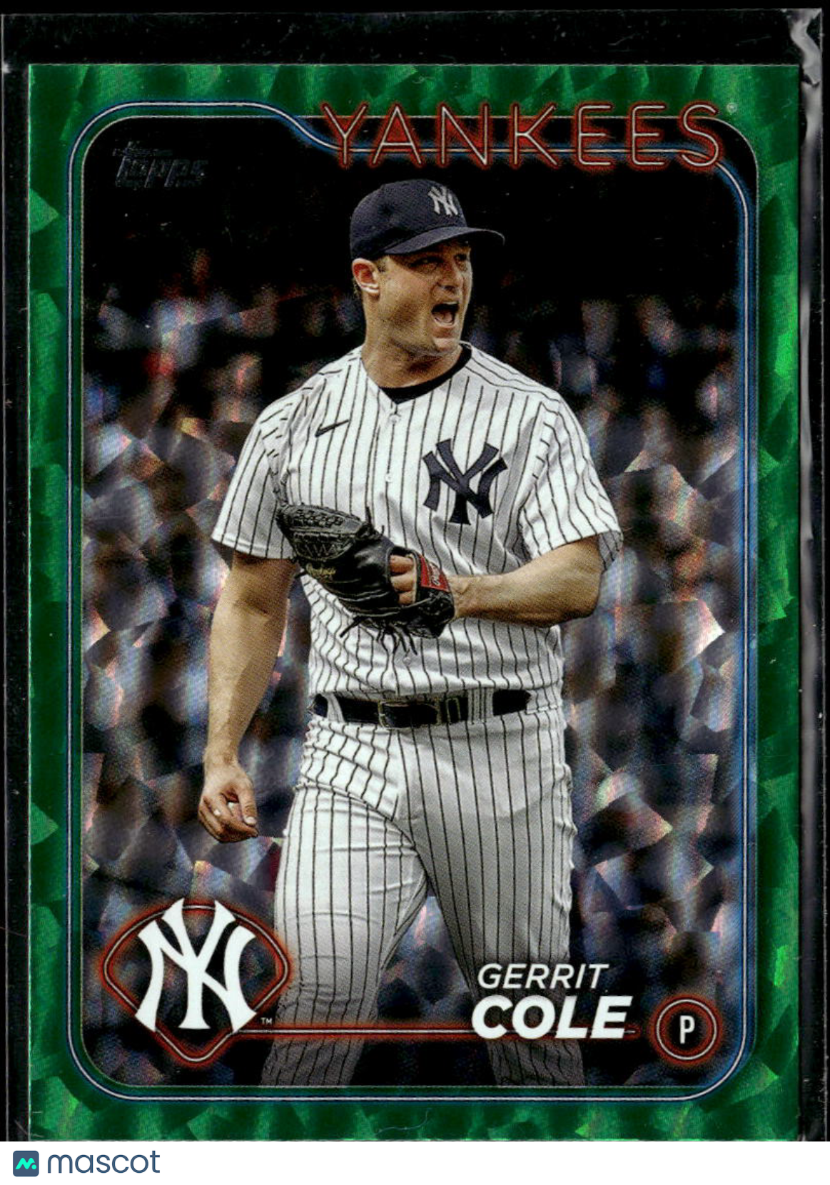 Gerrit Cole 2024 Topps Series One Green Foilboard 208/499 New York Yankees