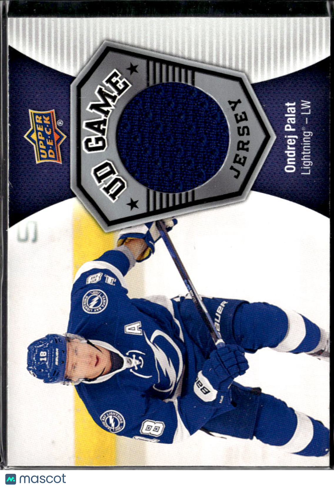 Ondrej Palat 2017 Upper Deck Game Worn Jersey Patch Tampa Bay Lightning