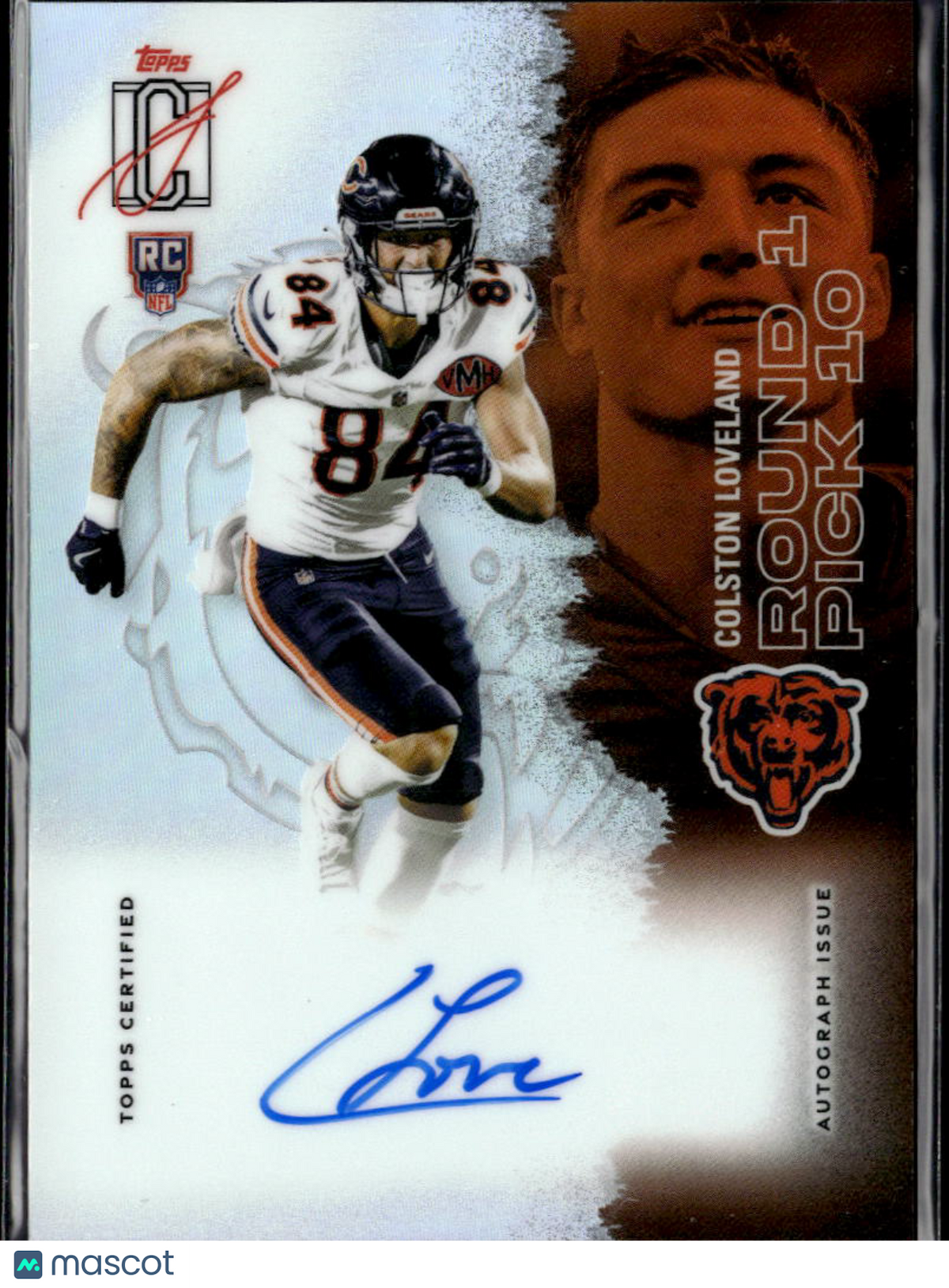 Colston Loveland 2025 Topps Signature Class Auto Autograph Refractor RC Bears