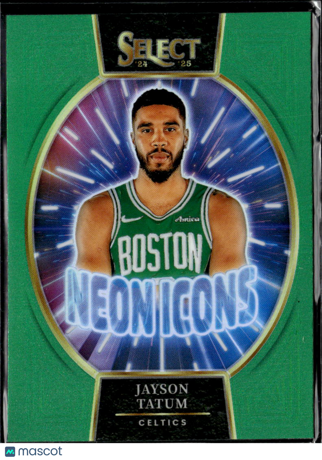 Jayson Tatum 2024-25 Select Neon Icons Green Prizm Boston Celtics