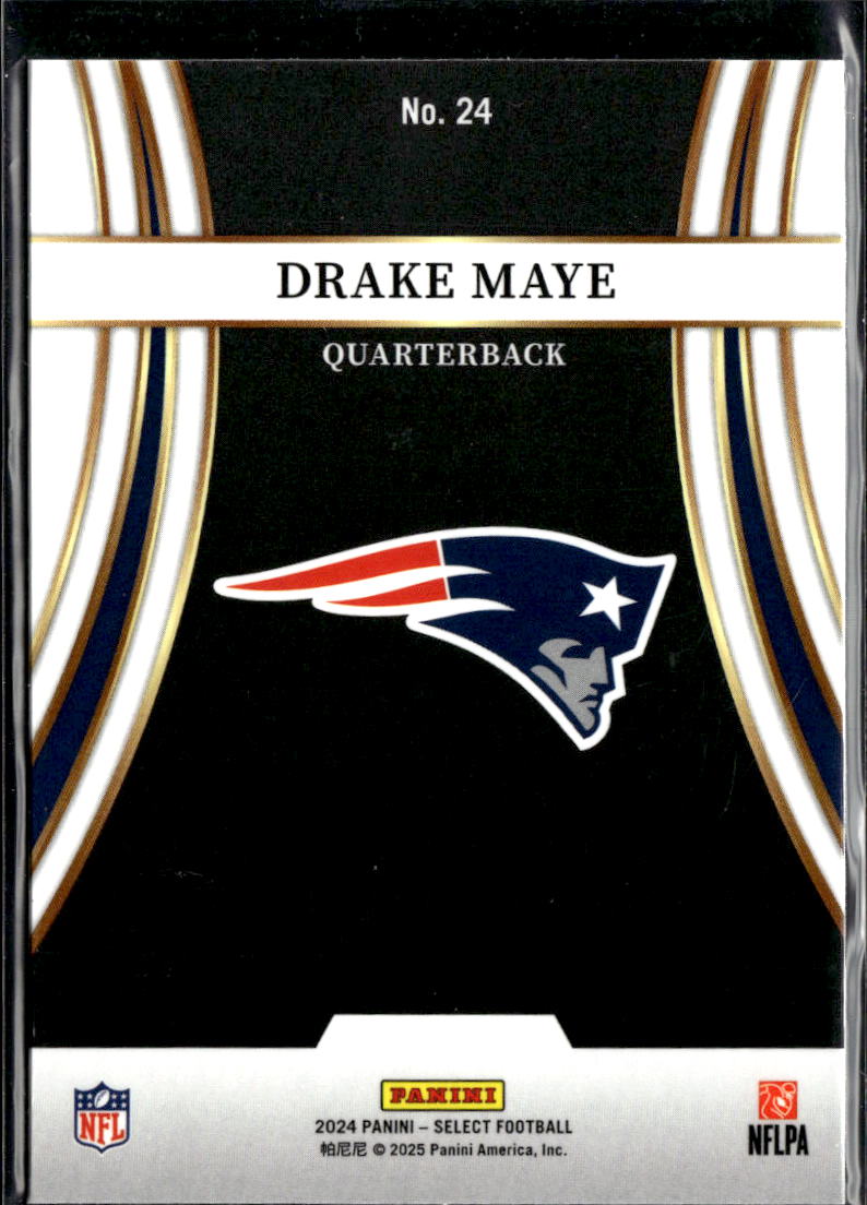 Drake Maye 2024 Select Turbocharged Rookie RC New England Patriots
