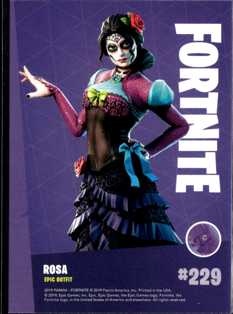 Rosa 2019 Panini Fortnite Series 1 EPIC Outfit #229