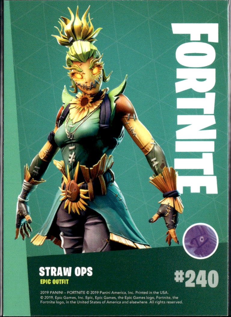 Straw Ops 2019 Panini Fortnite EPIC Outfit #240
