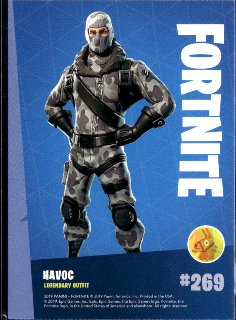 Havoc 2019 Panini Fortnite LEGENDARY Outfit  #269