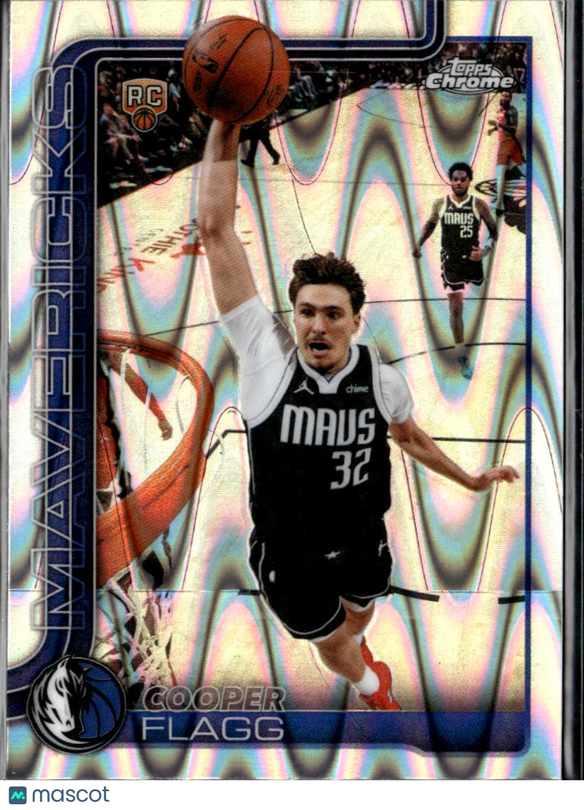 Cooper Flagg 2025-26 Topps Chrome Raywave Rookie RC Dallas Mavericks