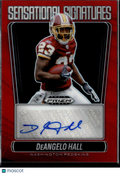 DeAngelo Hall 2025 Prizm Black Auto Autograph Red 89/99 Washington Redskins