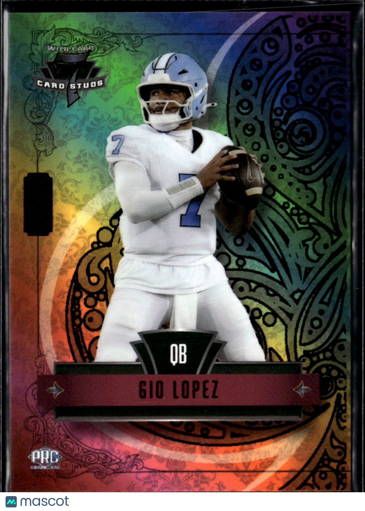 Gio Lopez 2026 Wild Card 7 Card Studs Rookie RC 1/1 North Carolina
