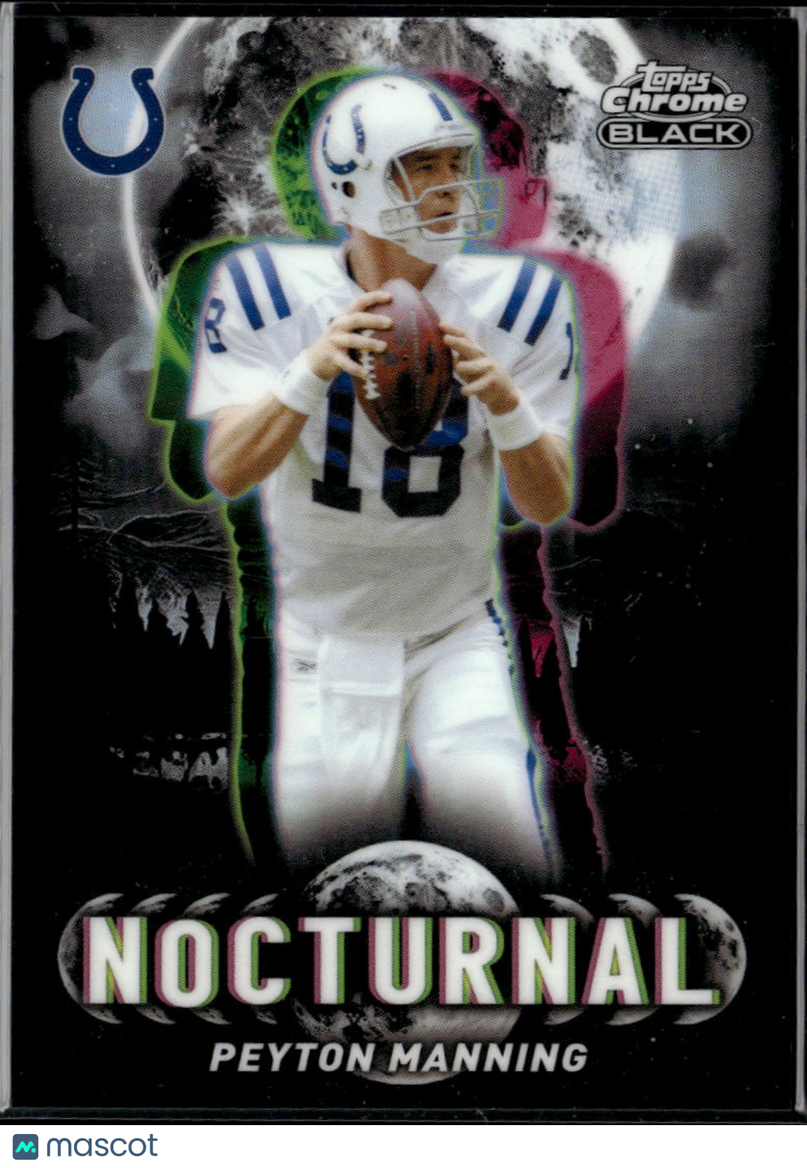 Peyton Manning 2025 Topps Chrome Black Nocturnal SSP CASE HIT Indianapolis Colts