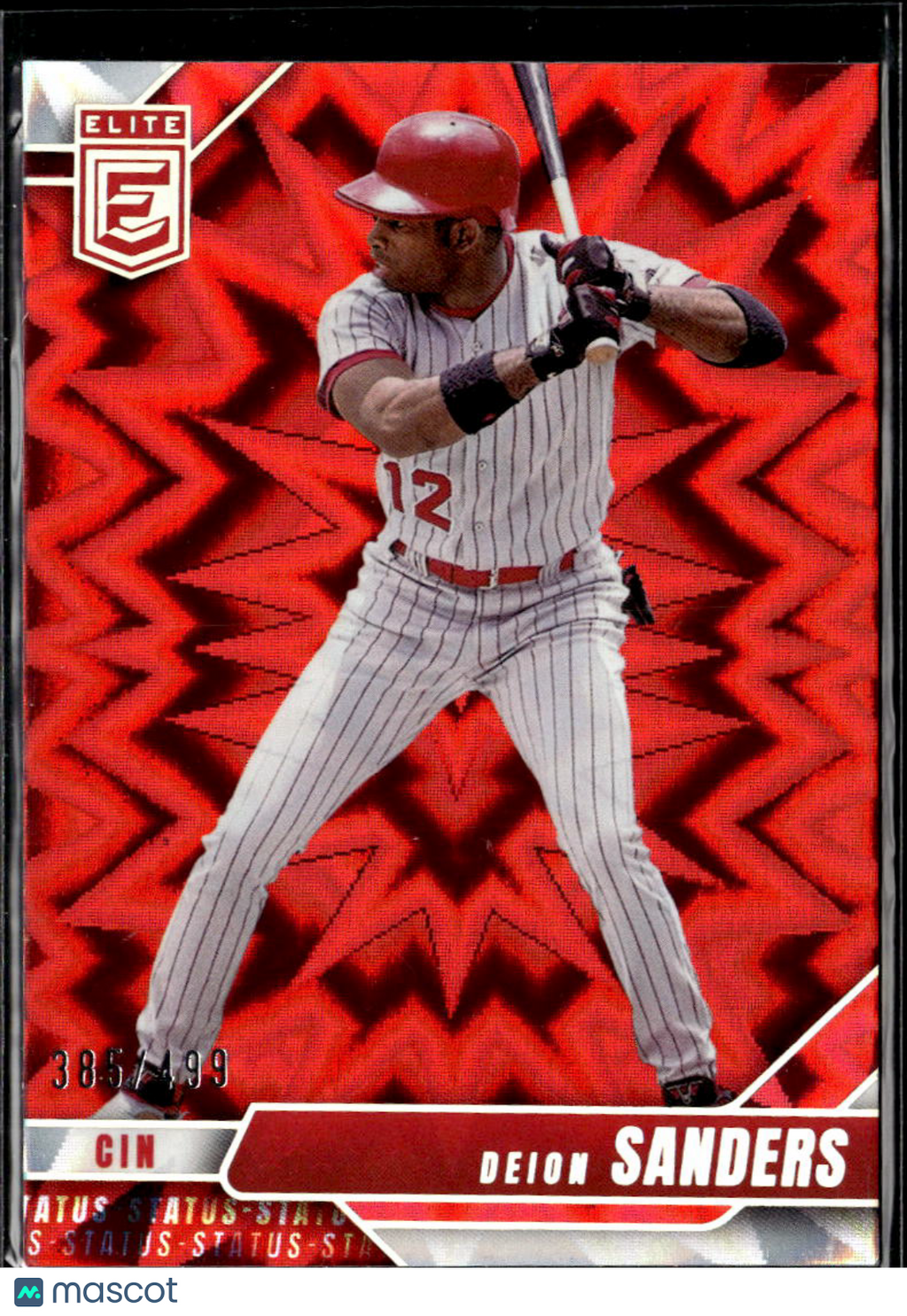 Deion Sanders 2026 Elite Status Red 385/499 Cincinnati Reds