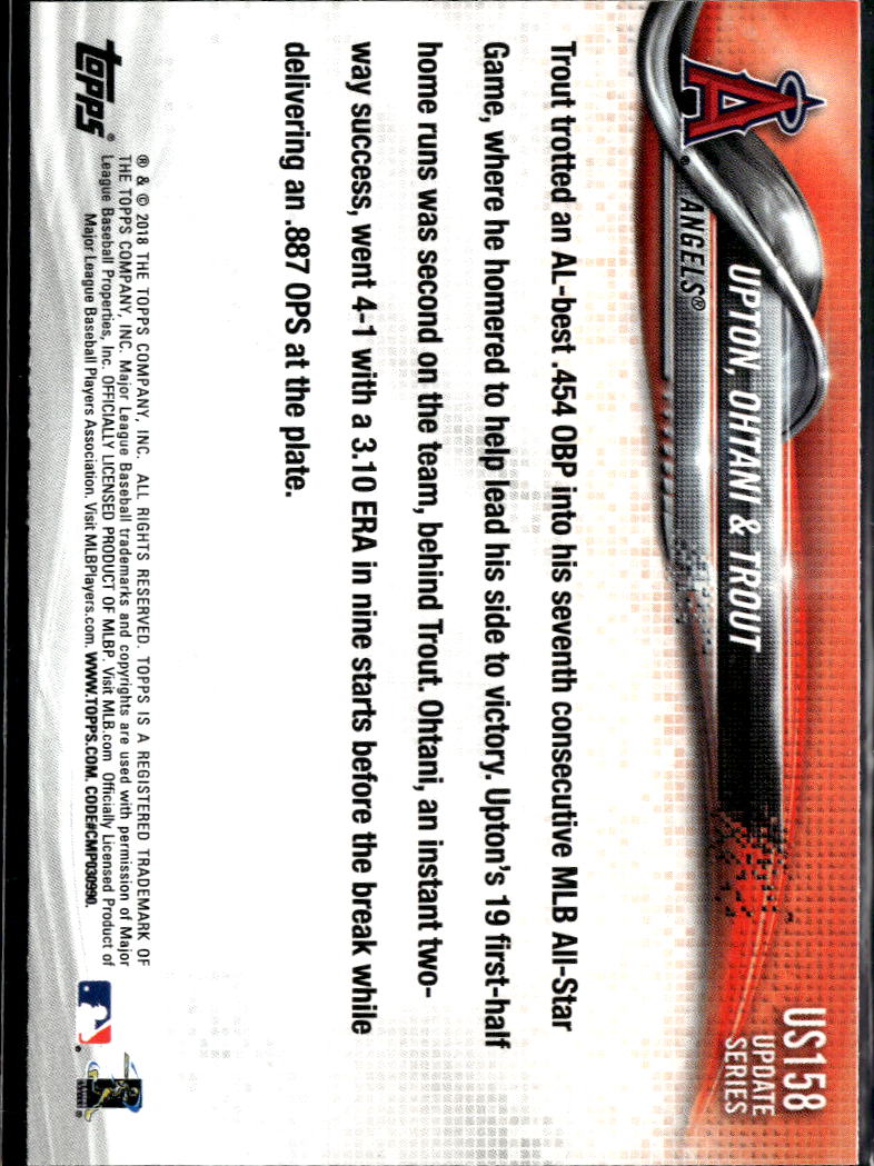 Shohei Ohtani 2018 Topps Update Next Stop, Stardom Rookie RC Los Angeles Angels