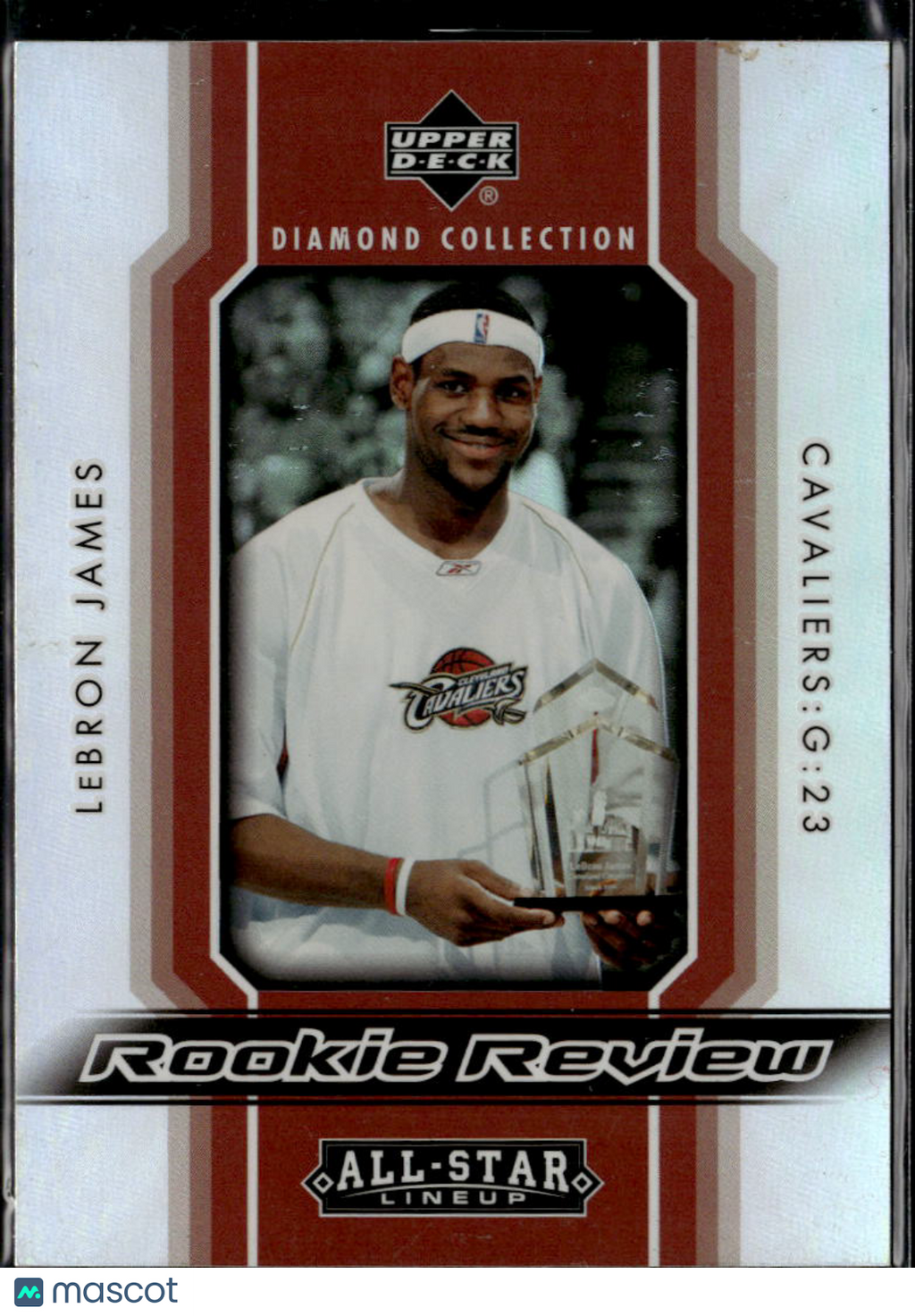 LeBron James 2004 Upper Deck All-Star Lineup Rookie Review Cleveland Cavaliers