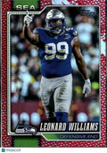 Leonard Williams 2026 Topps Red Football SSP 5/5 Seattle Seahawks