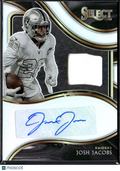 Josh Jacobs 2020 Select Auto Autograph Jersey Patch 18/99 Las Vegas Raiders