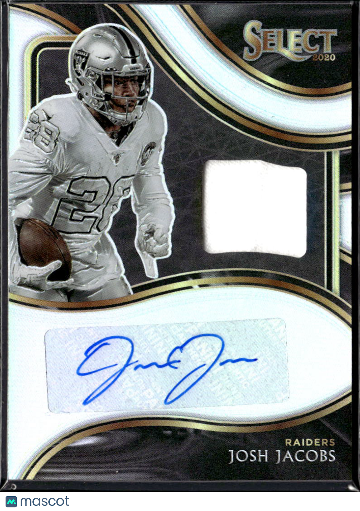 Josh Jacobs 2020 Select Auto Autograph Jersey Patch 18/99 Las Vegas Raiders