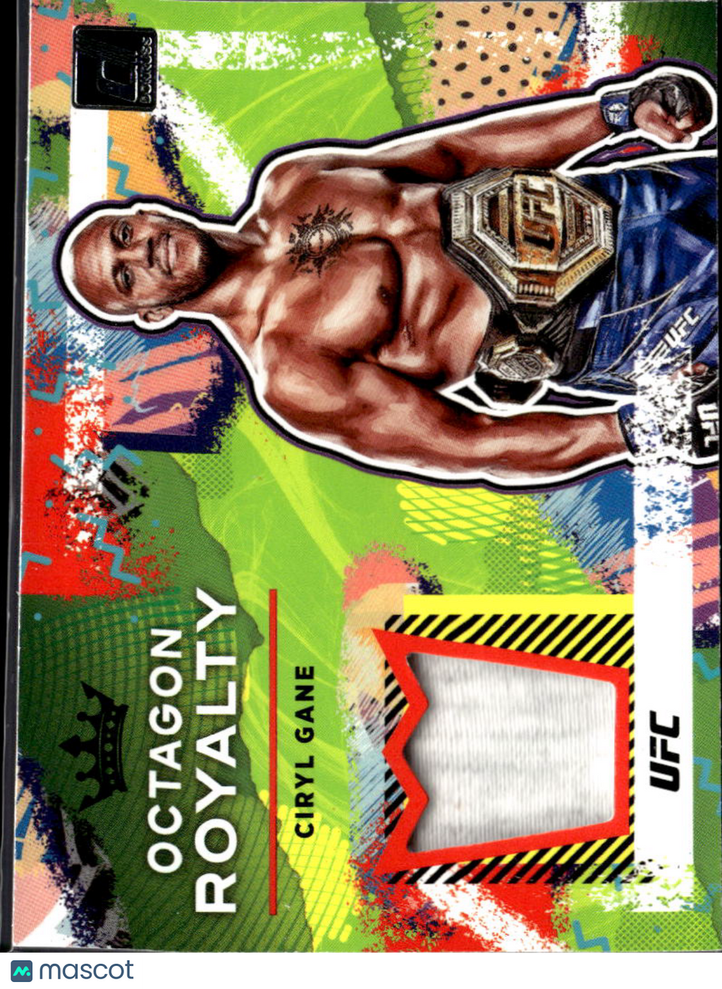 Ciryl Gane 2022 Donruss UFC Octagon Royalty Patch MMA