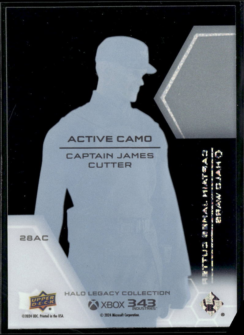Captain James Cutter 2024 Upper Deck Halo Legacy Collection Active Camo  #28AC