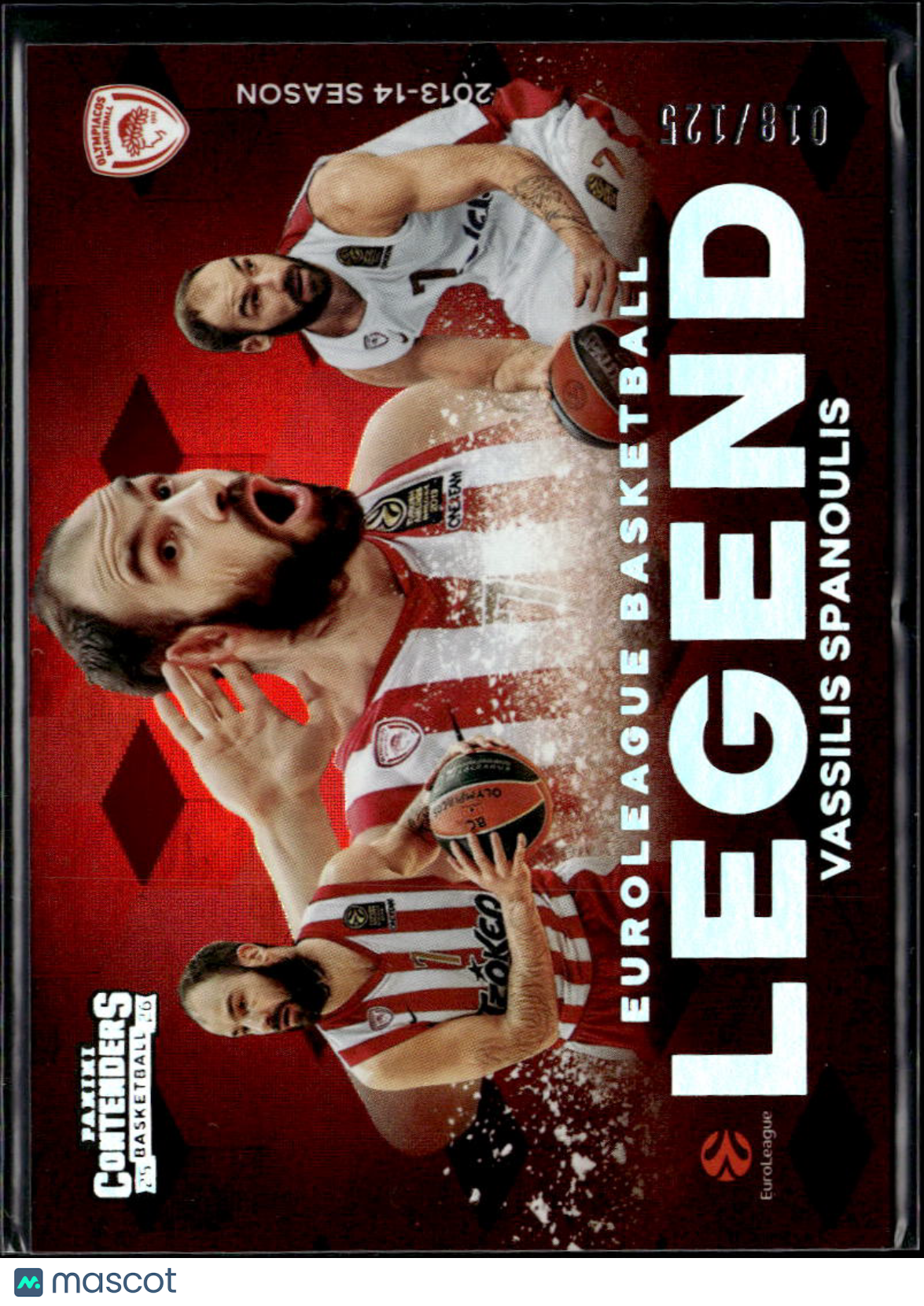 Vassilis Spanoulis 2026 Contenders EuroLeague 18/125 Olympiacos Piraeus