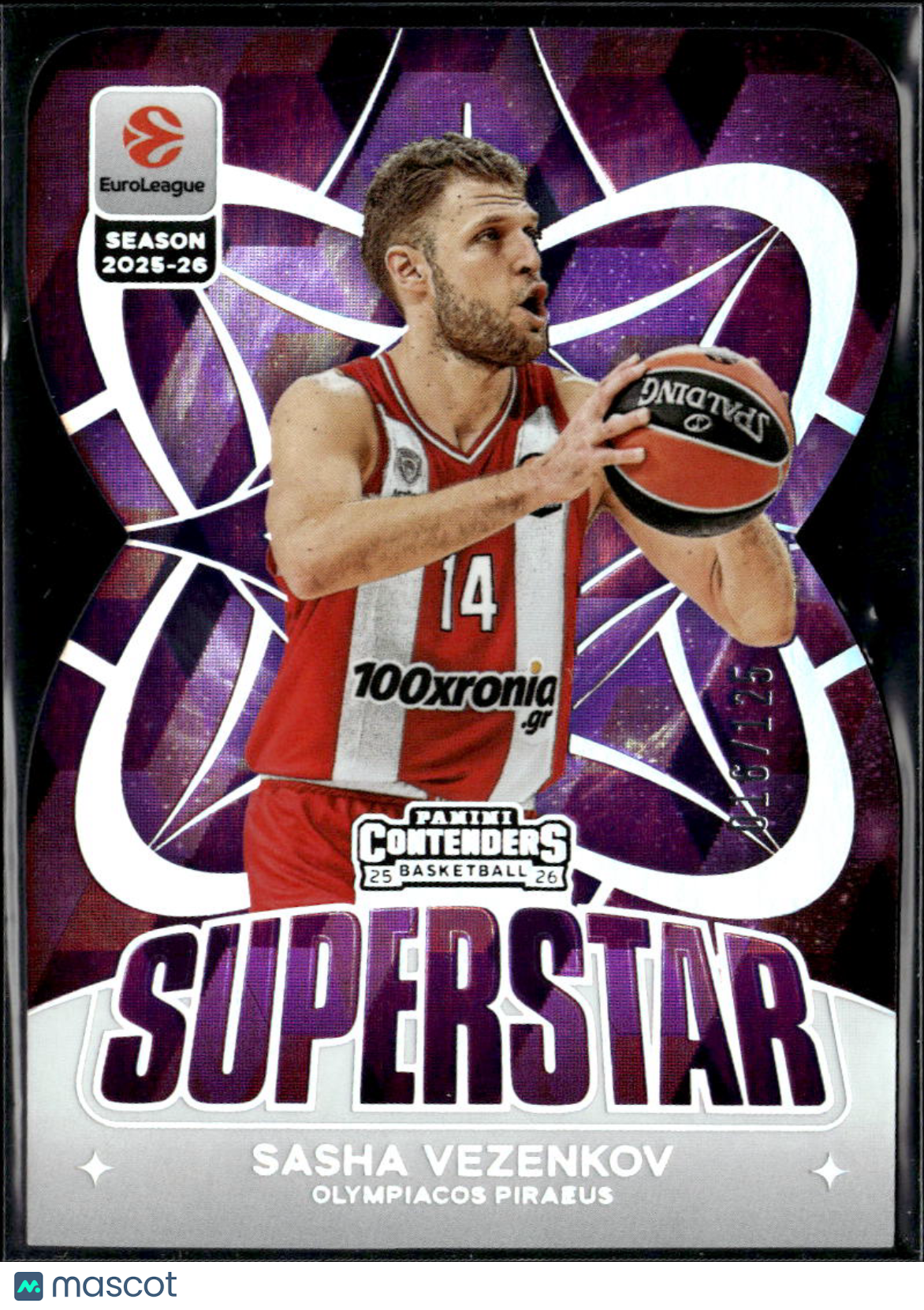 Sasha Vezenkov 2026 Contenders EuroLeague Superstar 16/125 Olympiacos Piraeus
