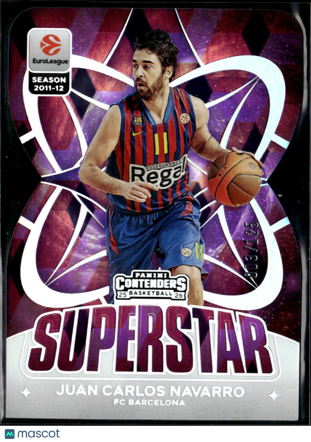 Juan Carlos Navarro 2026 Contenders EuroLeague 3/125 FC Barcelona