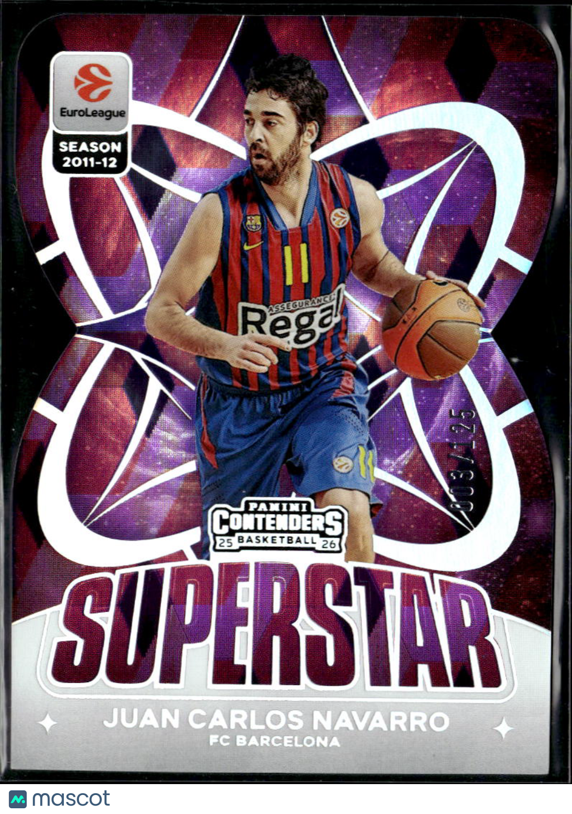Juan Carlos Navarro 2026 Contenders EuroLeague 3/125 FC Barcelona
