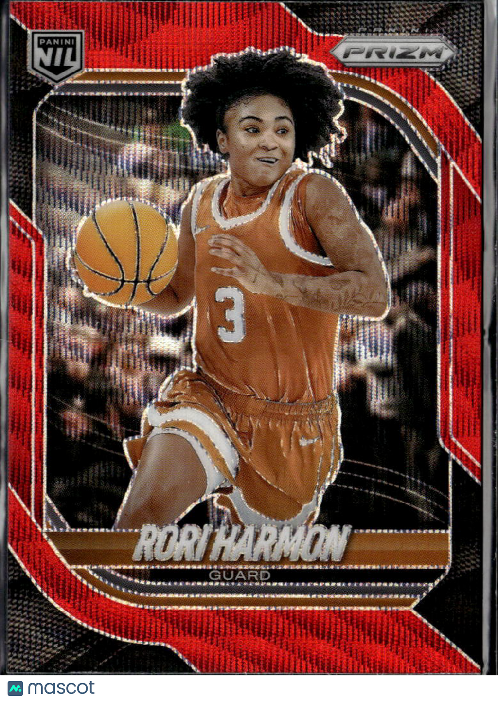 Rori Harmon 2026 Prizm NIL Red Wave Prizm RC 78/299 Texas Longhorns