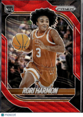 Rori Harmon 2026 Prizm NIL Red Wave Prizm RC 78/299 Texas Longhorns
