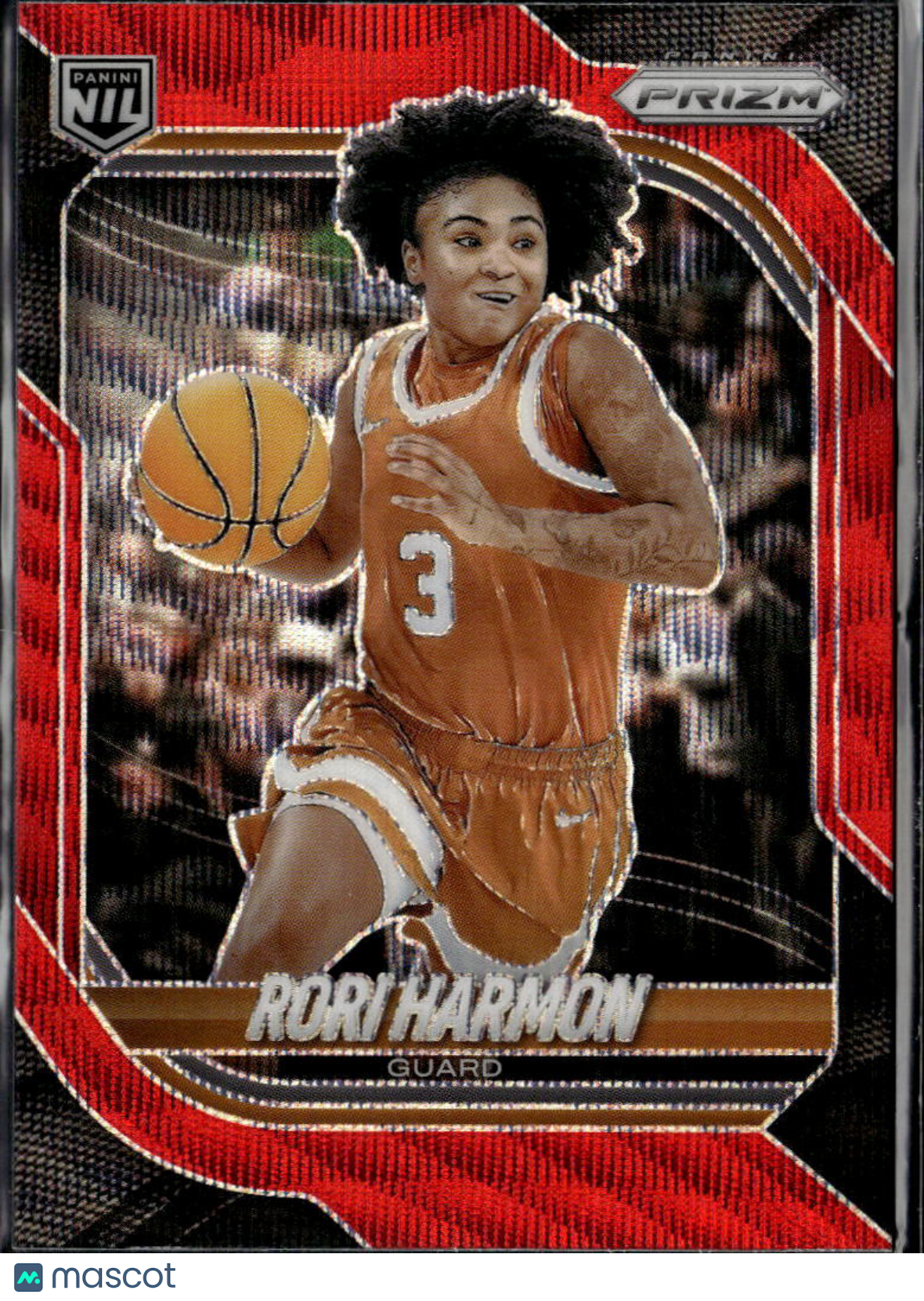 Rori Harmon 2026 Prizm NIL Red Wave Prizm RC 78/299 Texas Longhorns