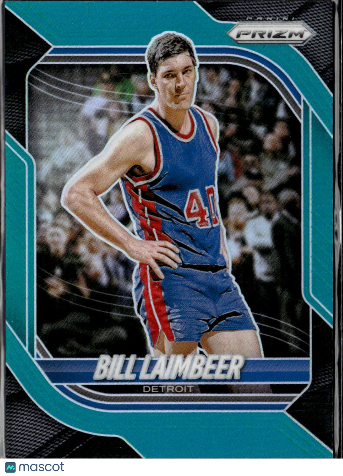 Bill Laimbeer 2026 Panini Prizm Teal Prizm 124/215 Detroit Pistons