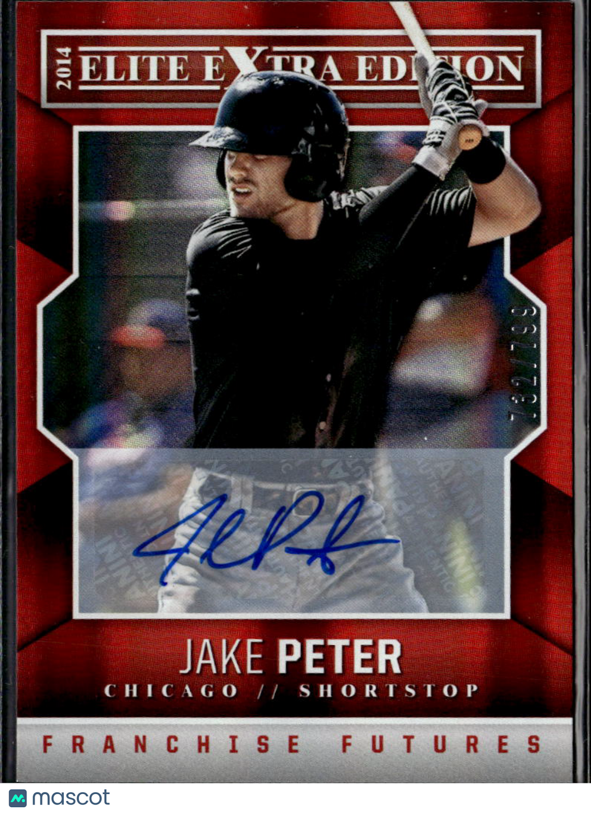 Jake Peter 2014 Elite Extra Auto Autograph RC 732/799 Chicago White Sox