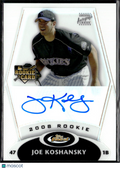 Joe Koshansky 2008 Topps Finest Auto Autograph Refractor Colorado Rockies