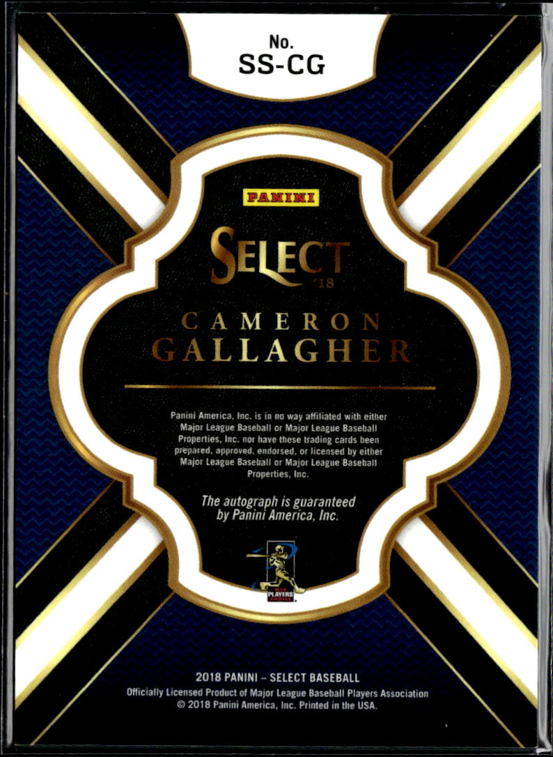 Cameron Gallagher 2018 Select Auto Autograph Kansas City Royals