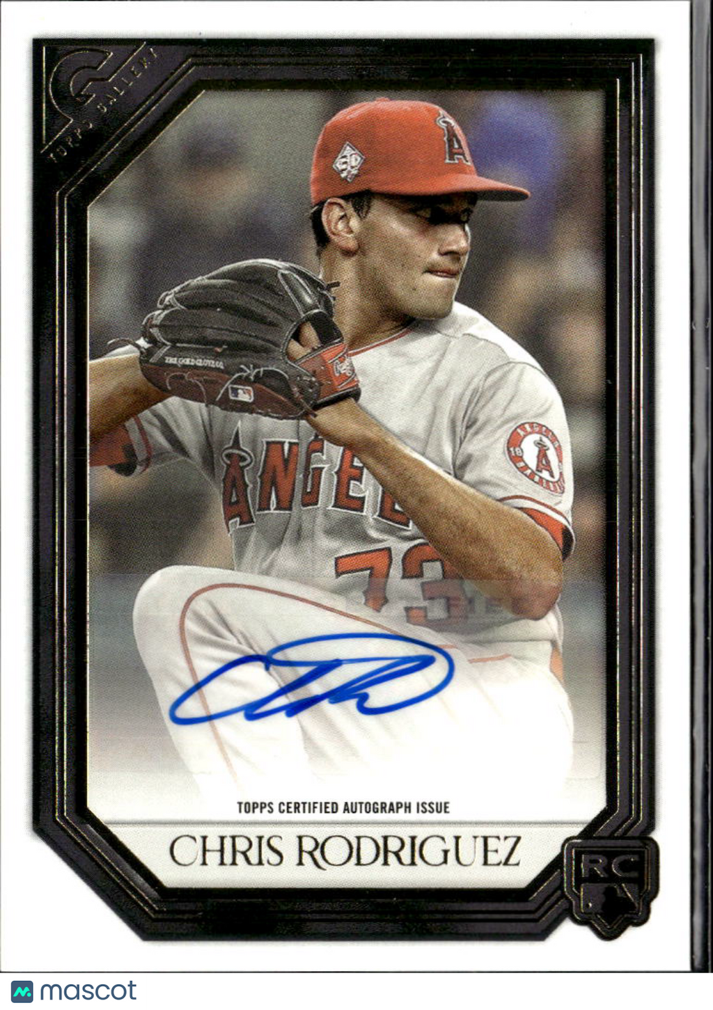Chris Rodriguez 2021 Topps Gallery RC Auto Autograph  Los Angeles Angels