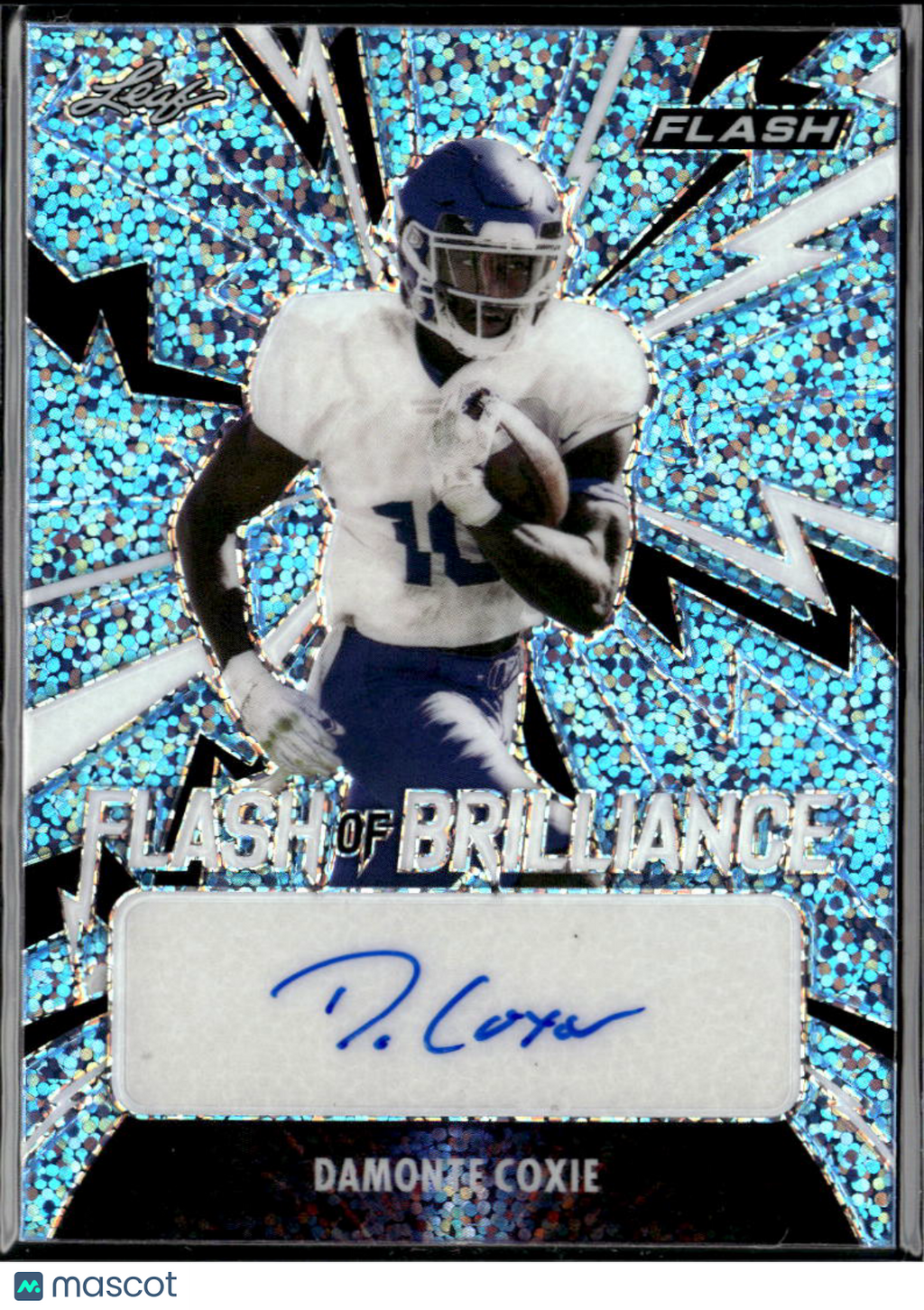 Damonte Coxie 2021 Leaf Flash Flash of Brilliance Auto Autograph RC 24/35