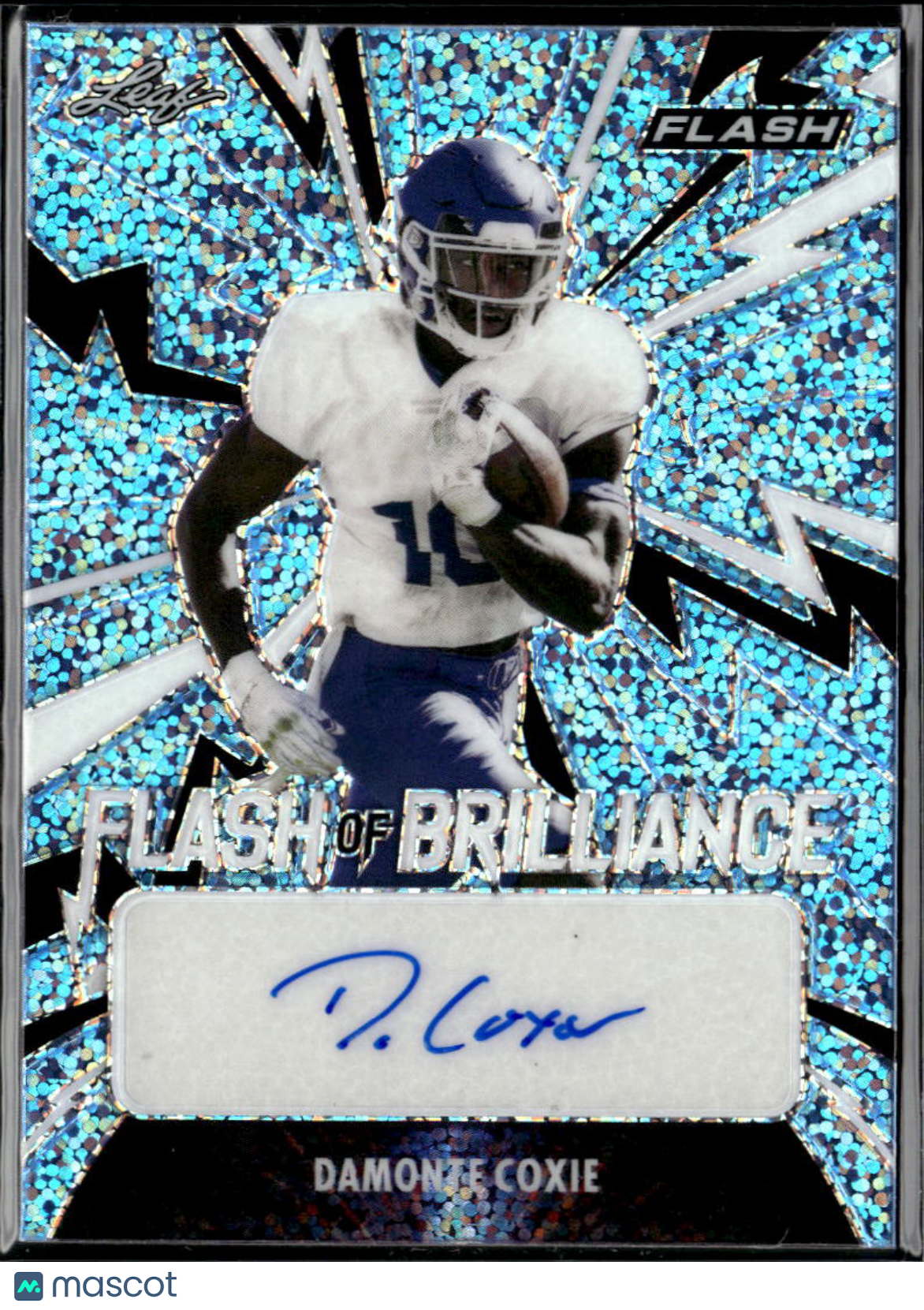 Damonte Coxie 2021 Leaf Flash Flash of Brilliance Auto Autograph RC 24/35