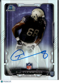 T.J. Clemmings 2015 Bowman Chrome Auto Autograph RC Minnesota Vikings
