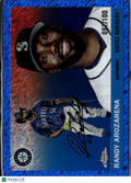 Randy Arozarena 2025 Topps Chrome Platinum Blue 97/100 Seattle Mariners