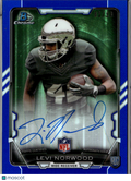 Levi Norwood 2015 Bowman Chrome Auto Autograph RC Baylor 81/99