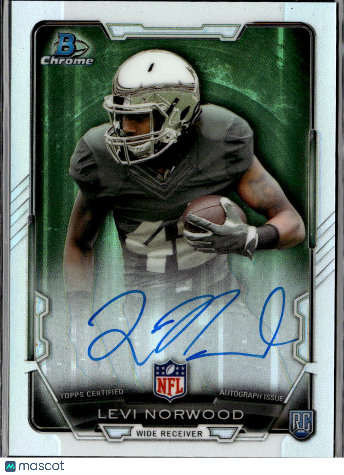 Levi Norwood 2015 Bowman Chrome Auto Autograph RC Baylor Bears
