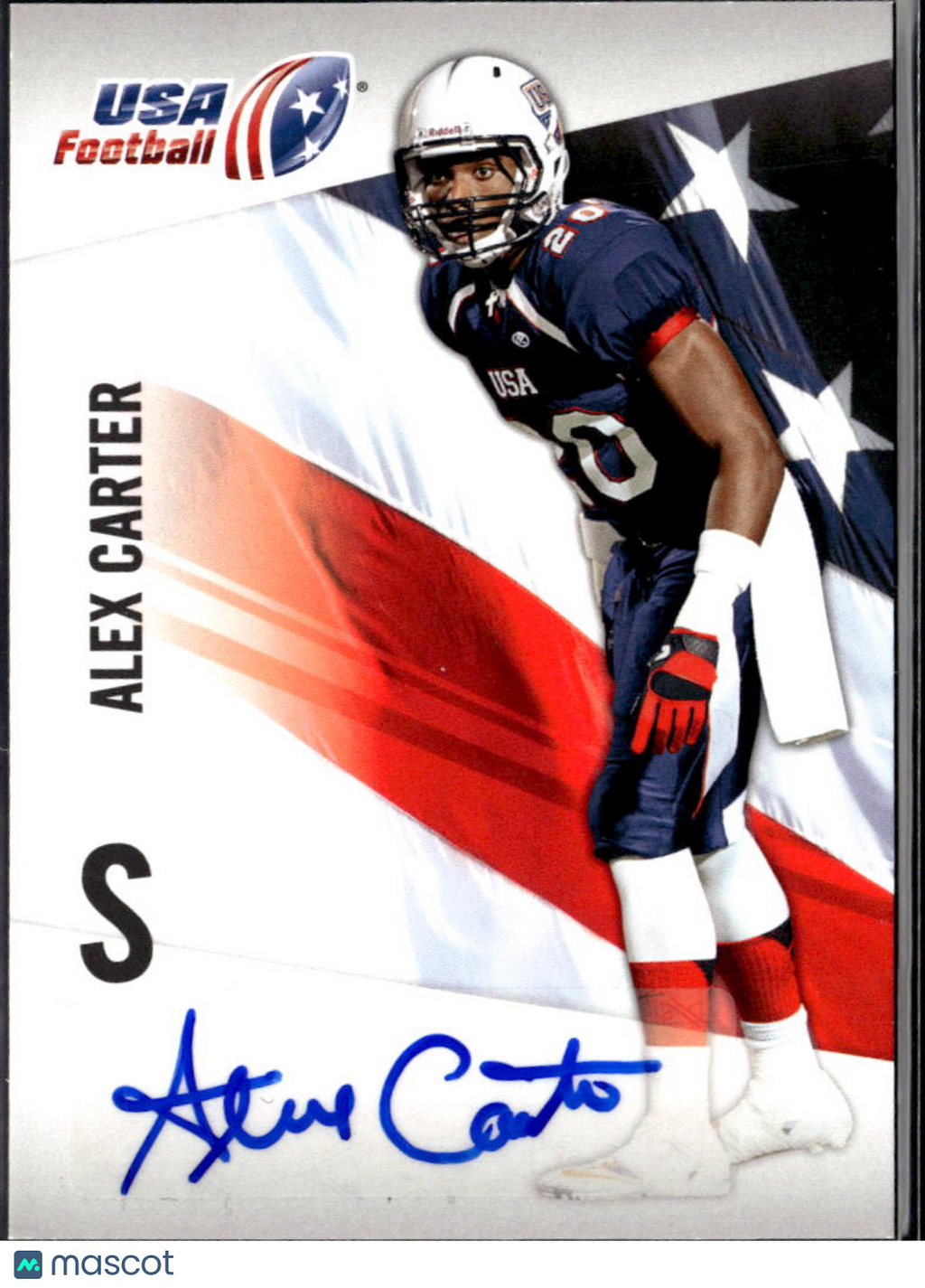 Alex Carter 2012 Upper Deck USA Football Auto Autograph RC Rookie