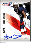 Alex Carter 2012 Upper Deck USA Football Auto Autograph RC Rookie