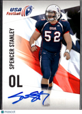 Spencer Stanley 2012 Upper Deck USA Football Auto Autograph RC Rookie