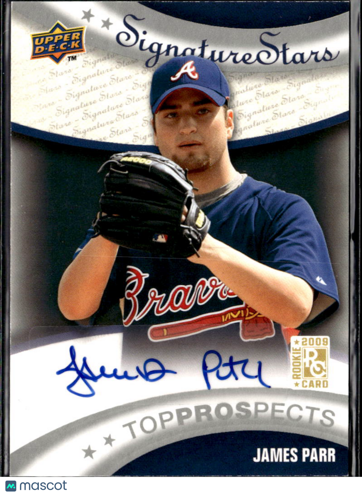 James Parr 2009 Upper Deck Signature Stars Auto Autograph Atlanta Braves