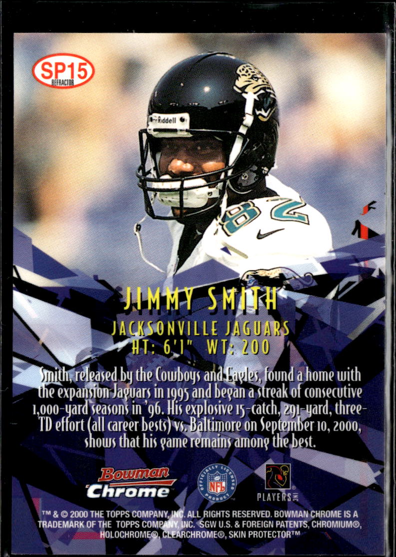 Jimmy Smith 2000 Bowman Chrome Shattering Performers Refractor Jaguars