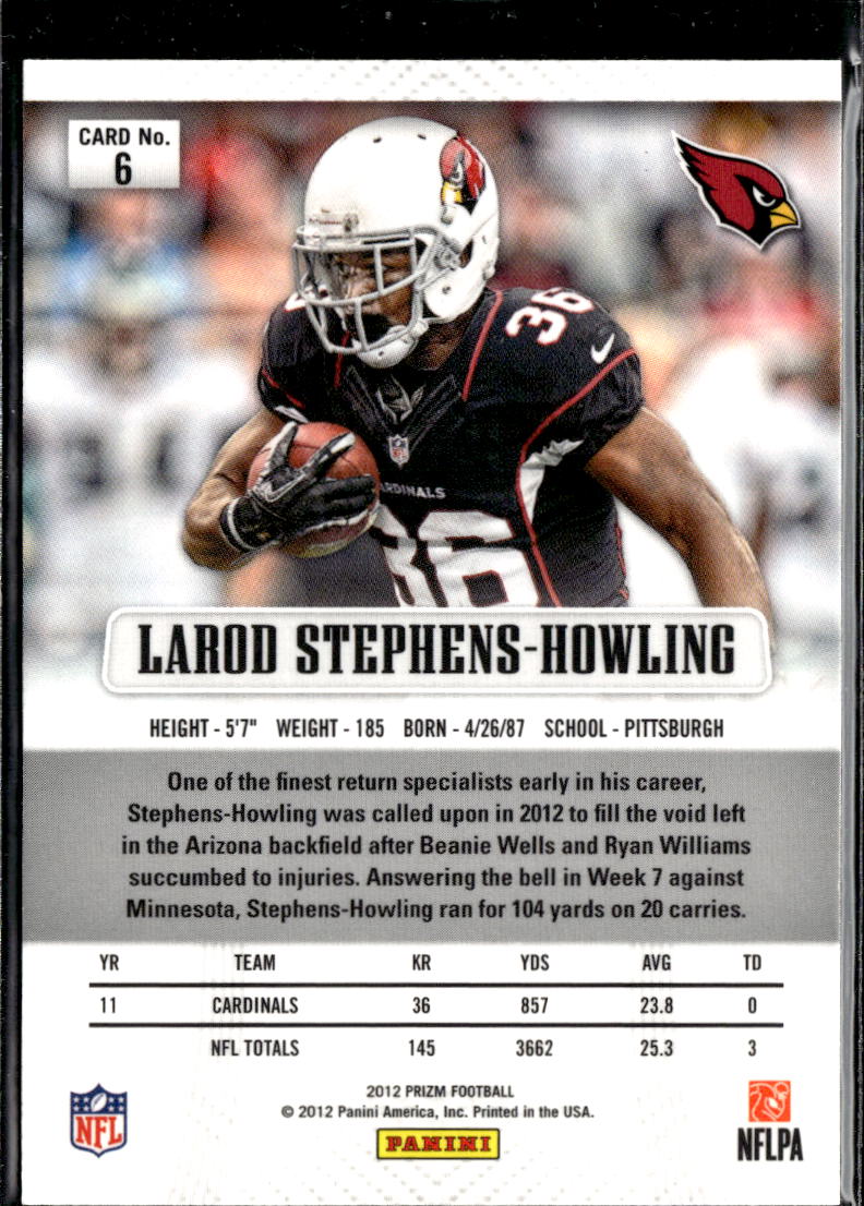 LaRod Stephens-Howling 2012 Panini Prizm 1st Year Prizm Arizona Cardinals