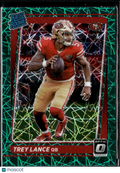 Trey Lance 2021 Optic Teal Velocity Rated Rookie San Francisco 49ers