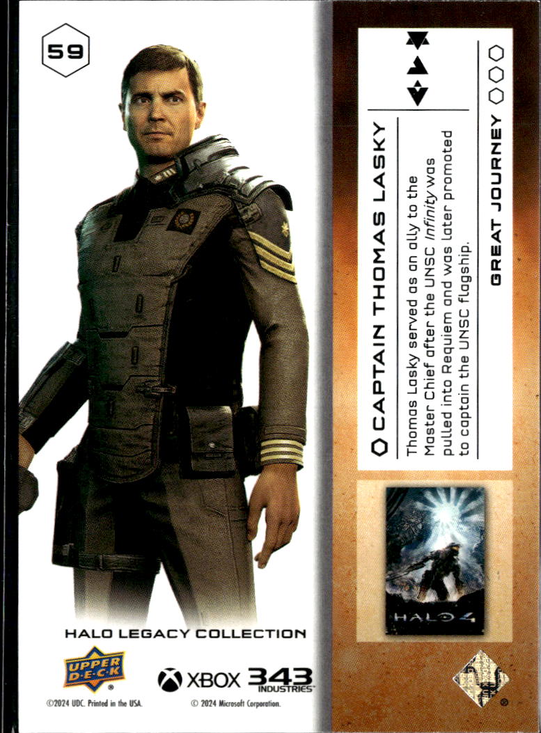 Captain Thomas Laskey 2024 Upper Deck Halo Legacy Zealot Purple #59