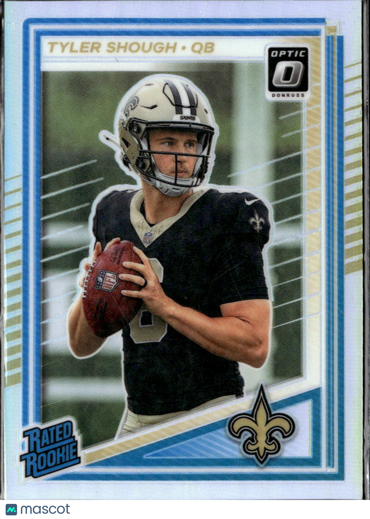 Tyler Shough 2025 Optic Rated Rookie RC HOLO Prizm New Orleans Saints